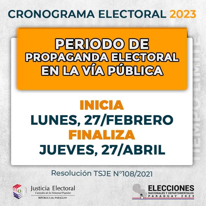 Se inicia periodo de propaganda electoral en la vía pública