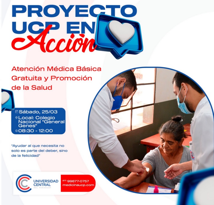 Móvil de salud de la UCP visita este sábado el barrio Gral. Genes