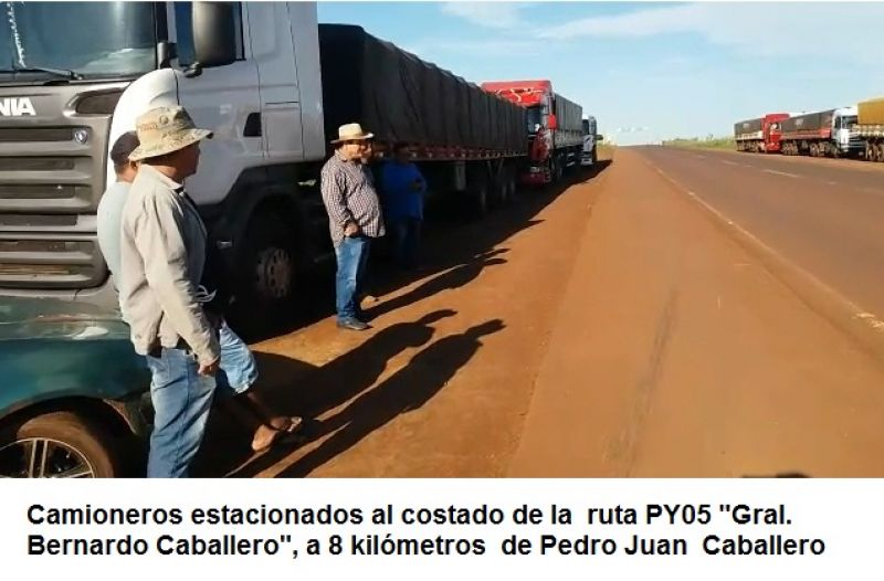 Camioneros se suman a la manifestación contra la suba del precio de los  combustibles