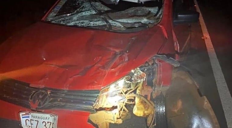 Caballo suelto provoca aparatoso accidente en José Leandro Oviedo