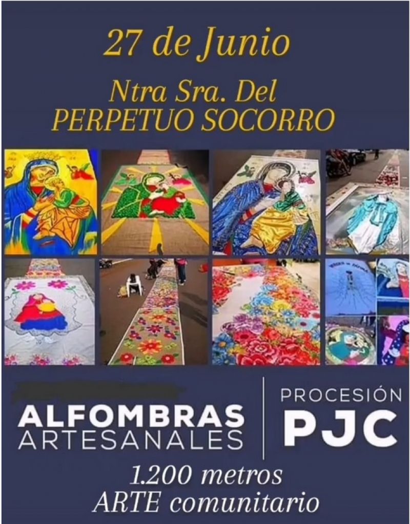 Alfombra artística volverá ser el gran atractivo de las fiestas patronales