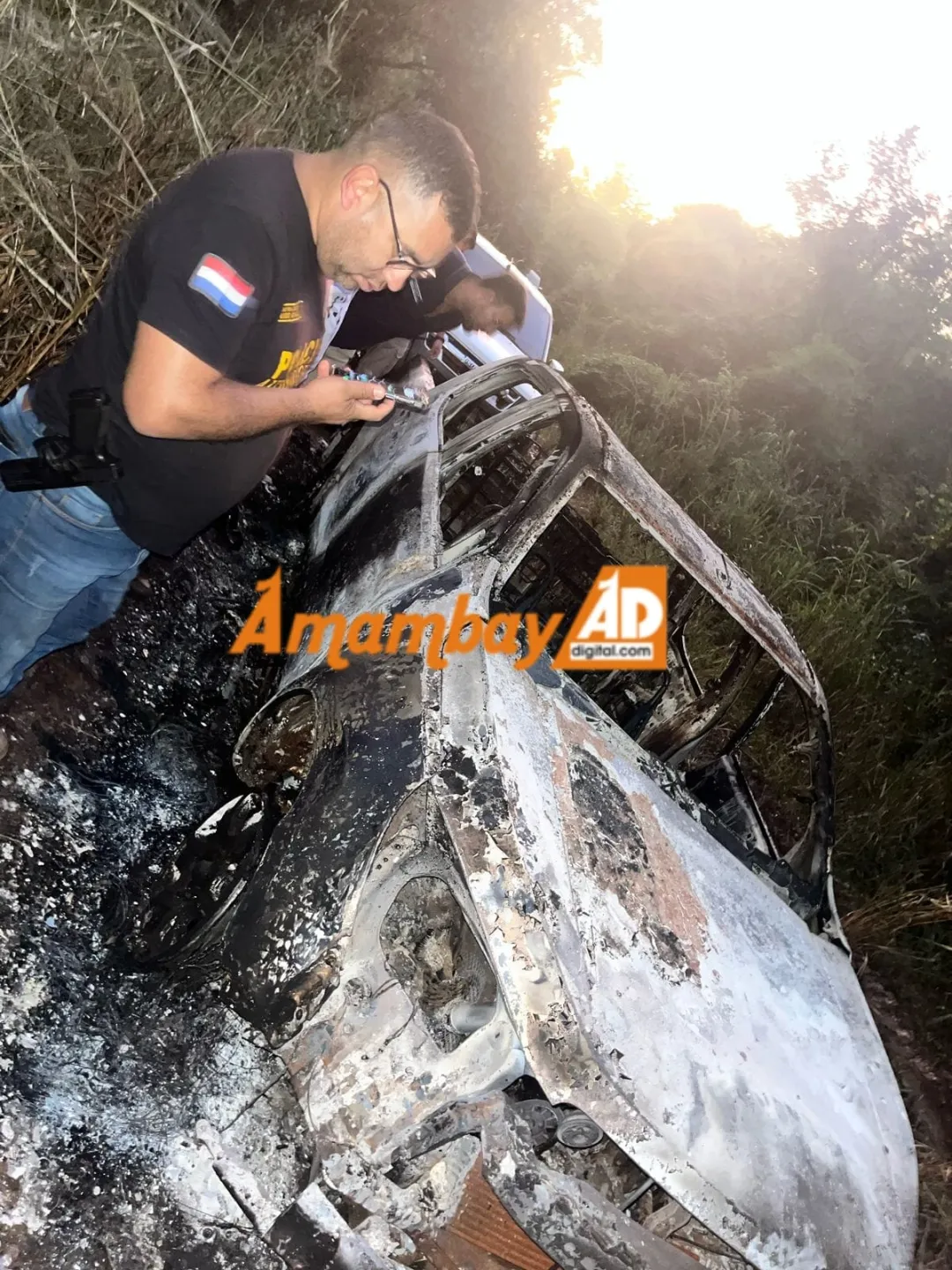 Hallan camioneta incinerada sin reporte de robo