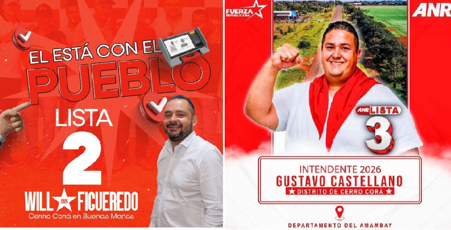 Dos precandidatos se disputarán la chapa de la ANR en Cerro Corá
