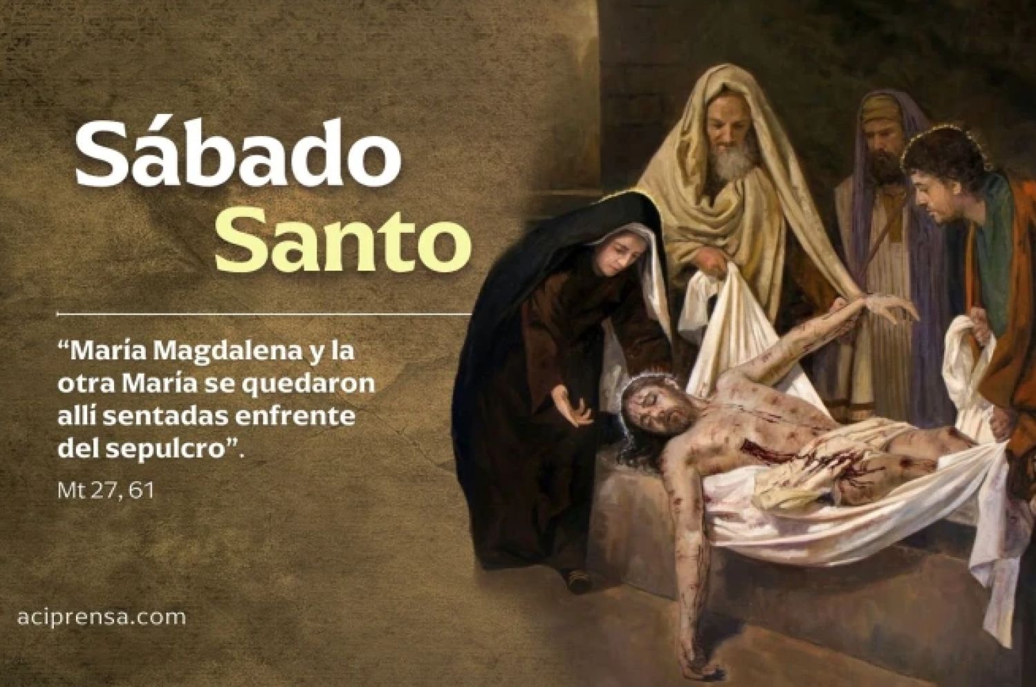 Hoy es Sábado Santo, el día en que todos perdieron la fe salvo María, la Madre de Dios