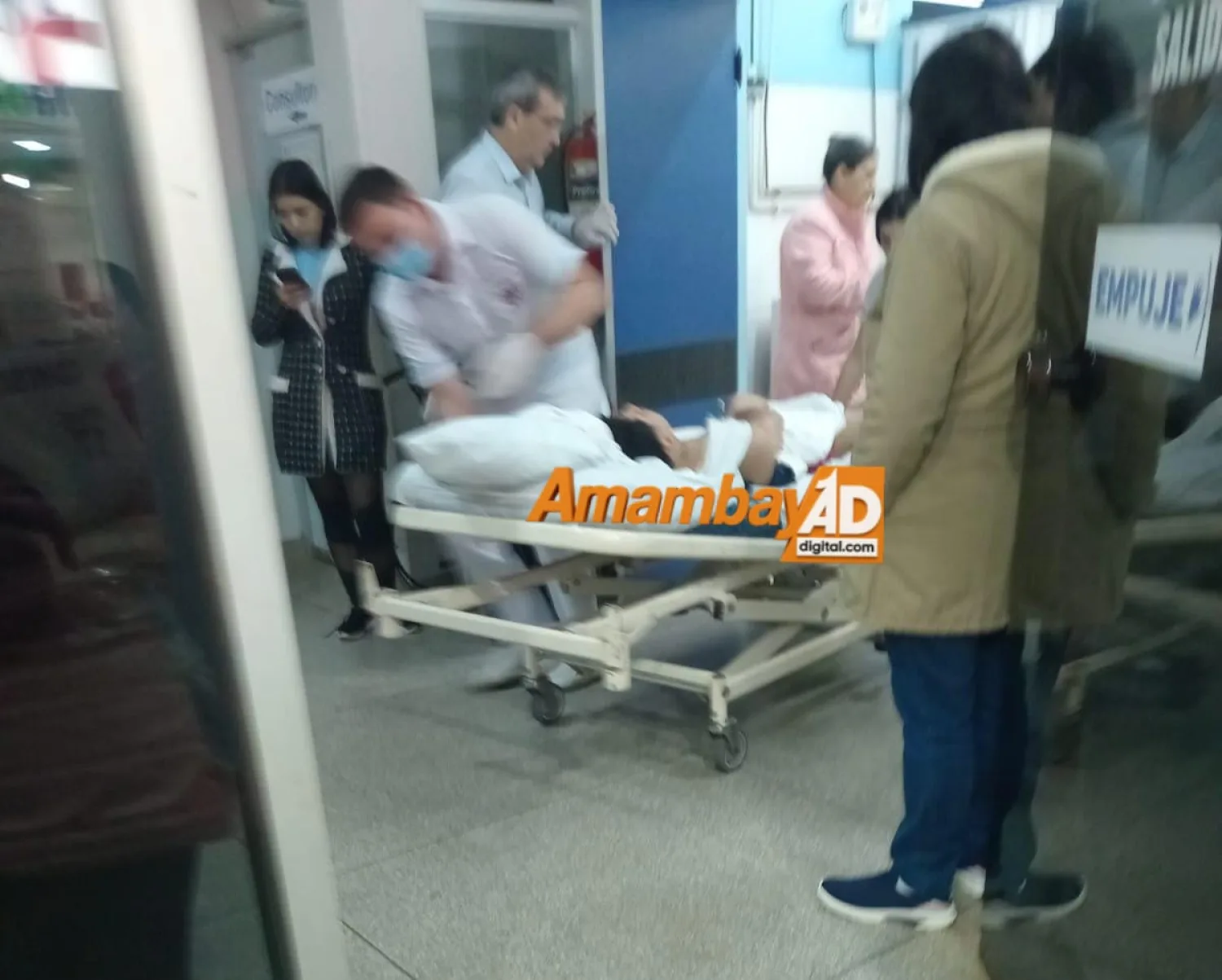 Intentó robar una motocicleta a un policía civil brasileño, fue herido de bala y trasladado a un sanatorio privado de PJC