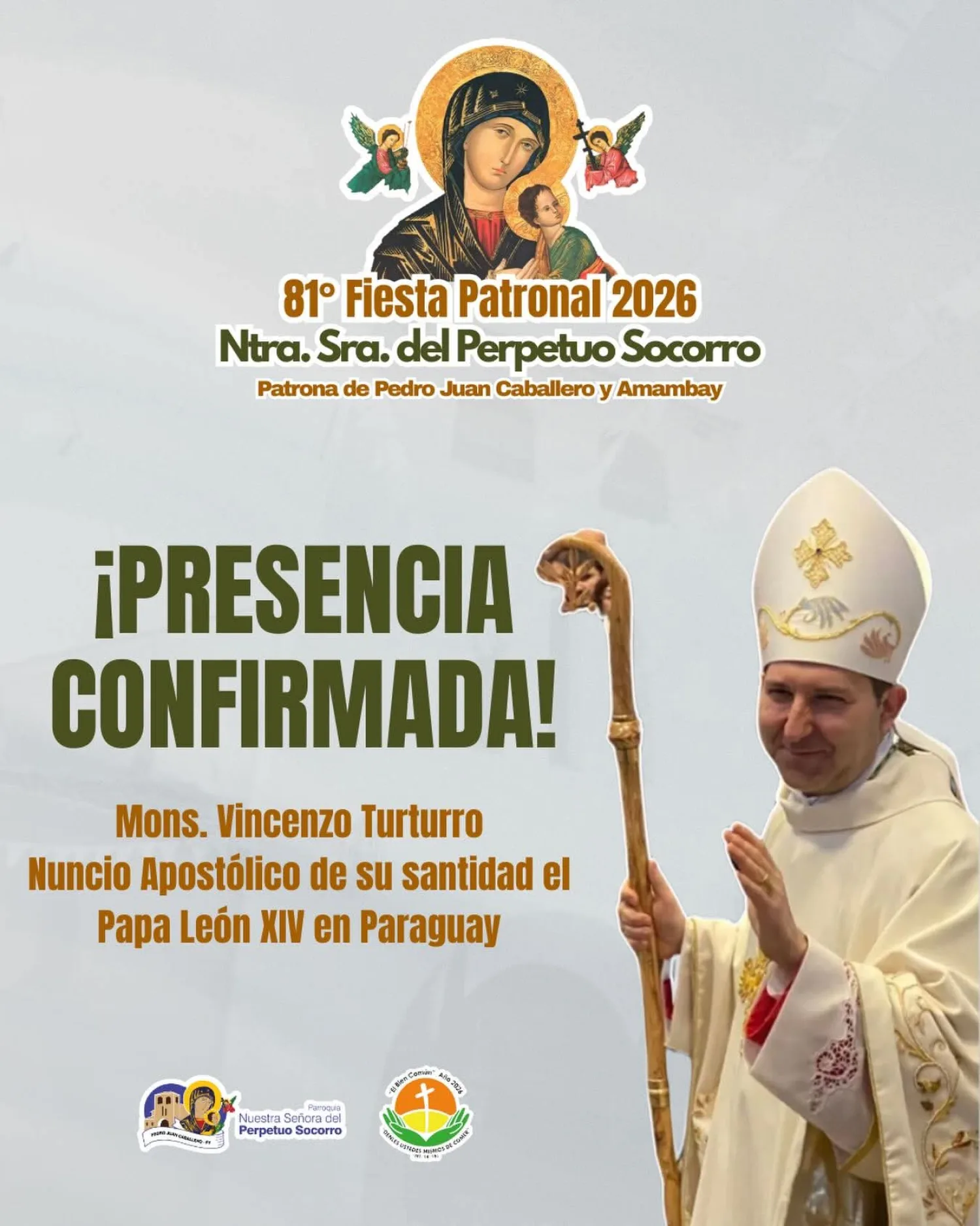 Lanzan oficialmente la 81° Fiesta Patronal de la Madre del Perpetuo Socorro