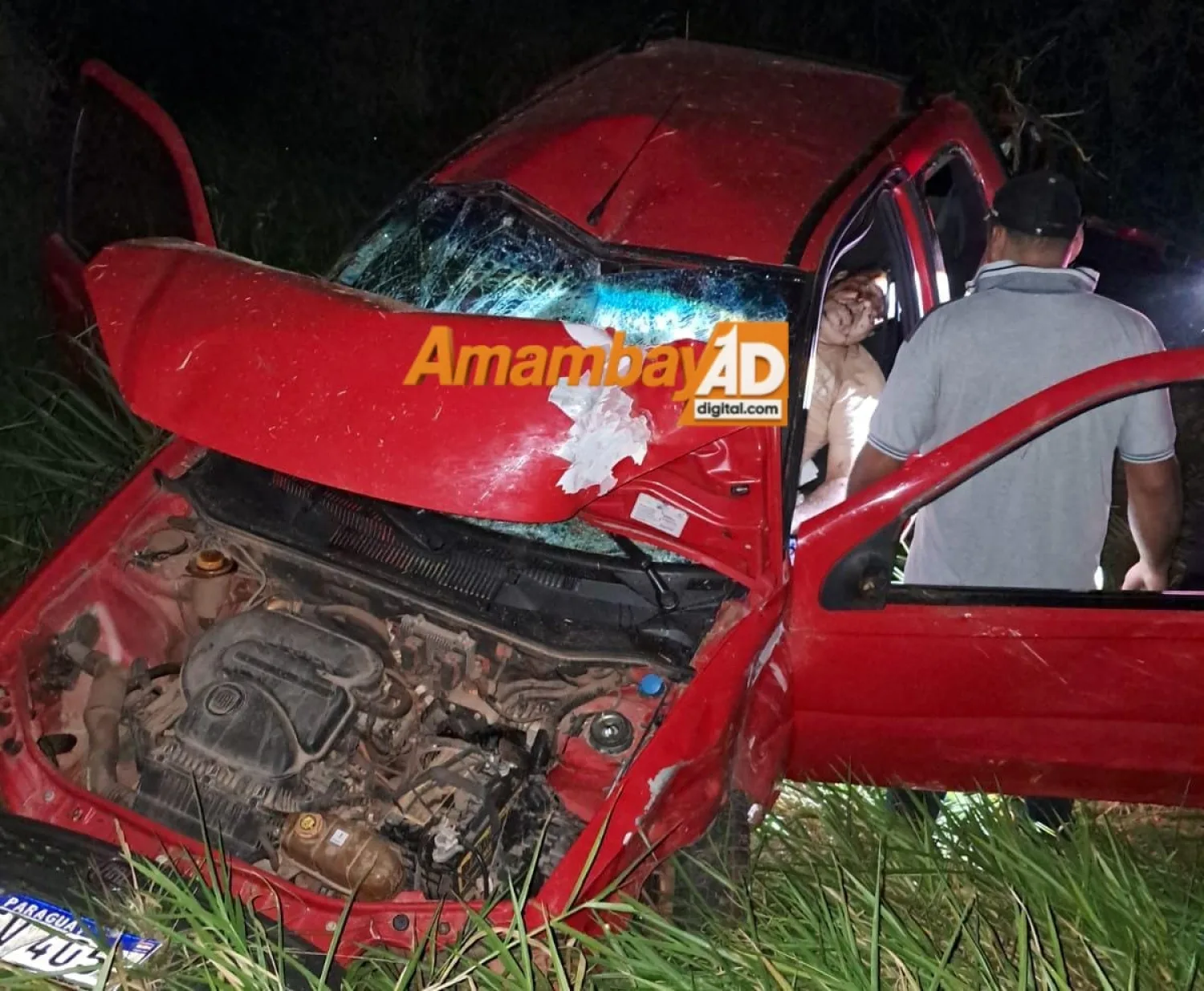 Conductor fallece tras volcar su camioneta en la Ruta PY08