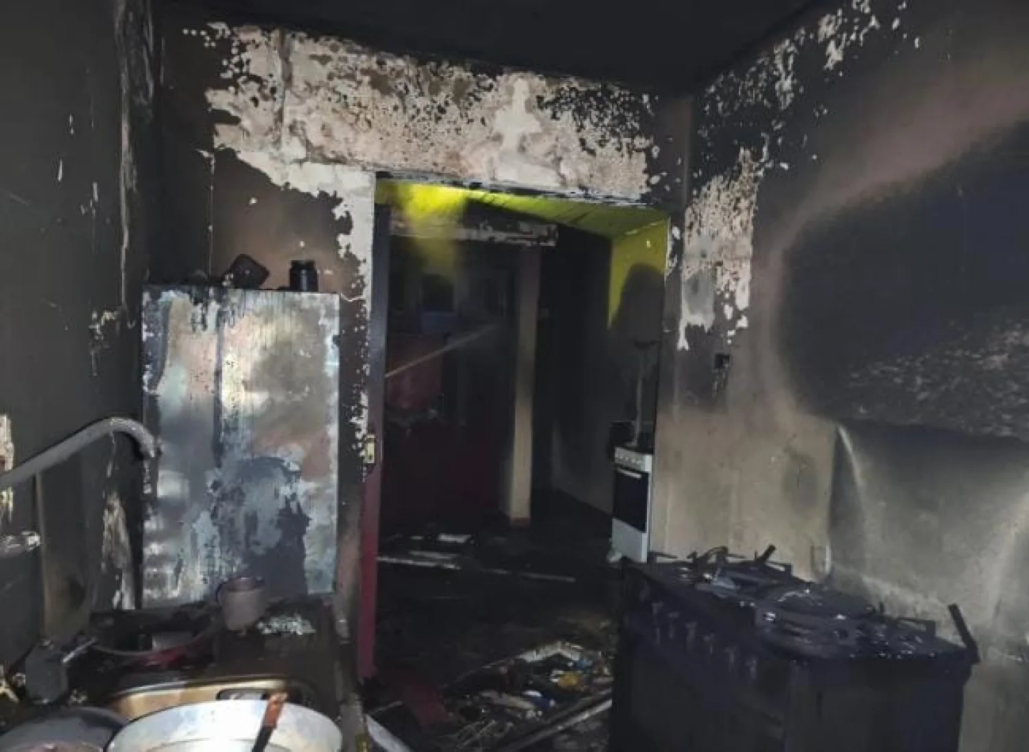 Incendio parcial causa importantes daños en una vivienda de Pedro Juan Caballero