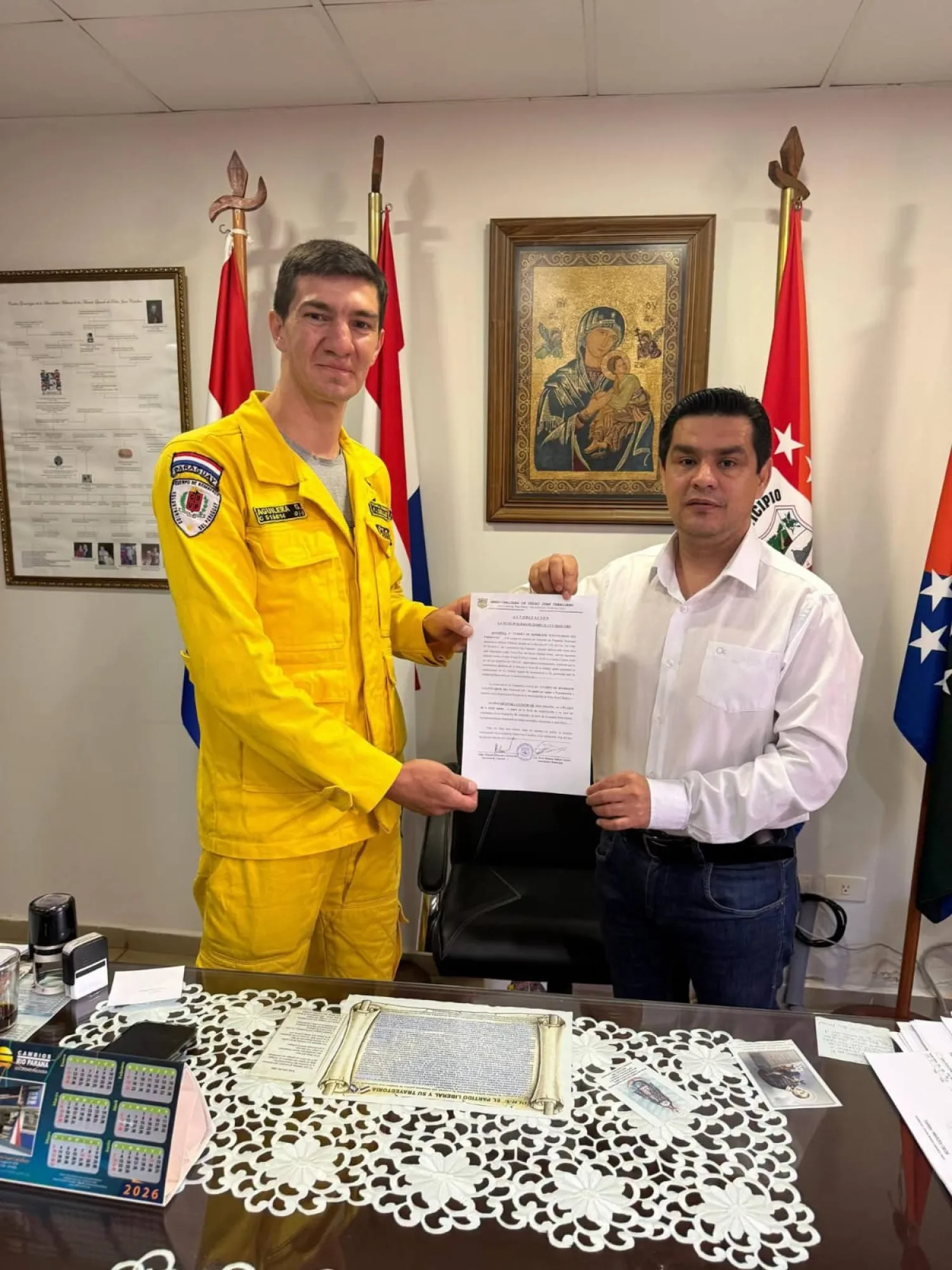 MUNICIPALIDAD AUTORIZA OCUPACIÓN DE TERRENO A FAVOR DEL CUERPO DE BOMBEROS VOLUNTARIOS.