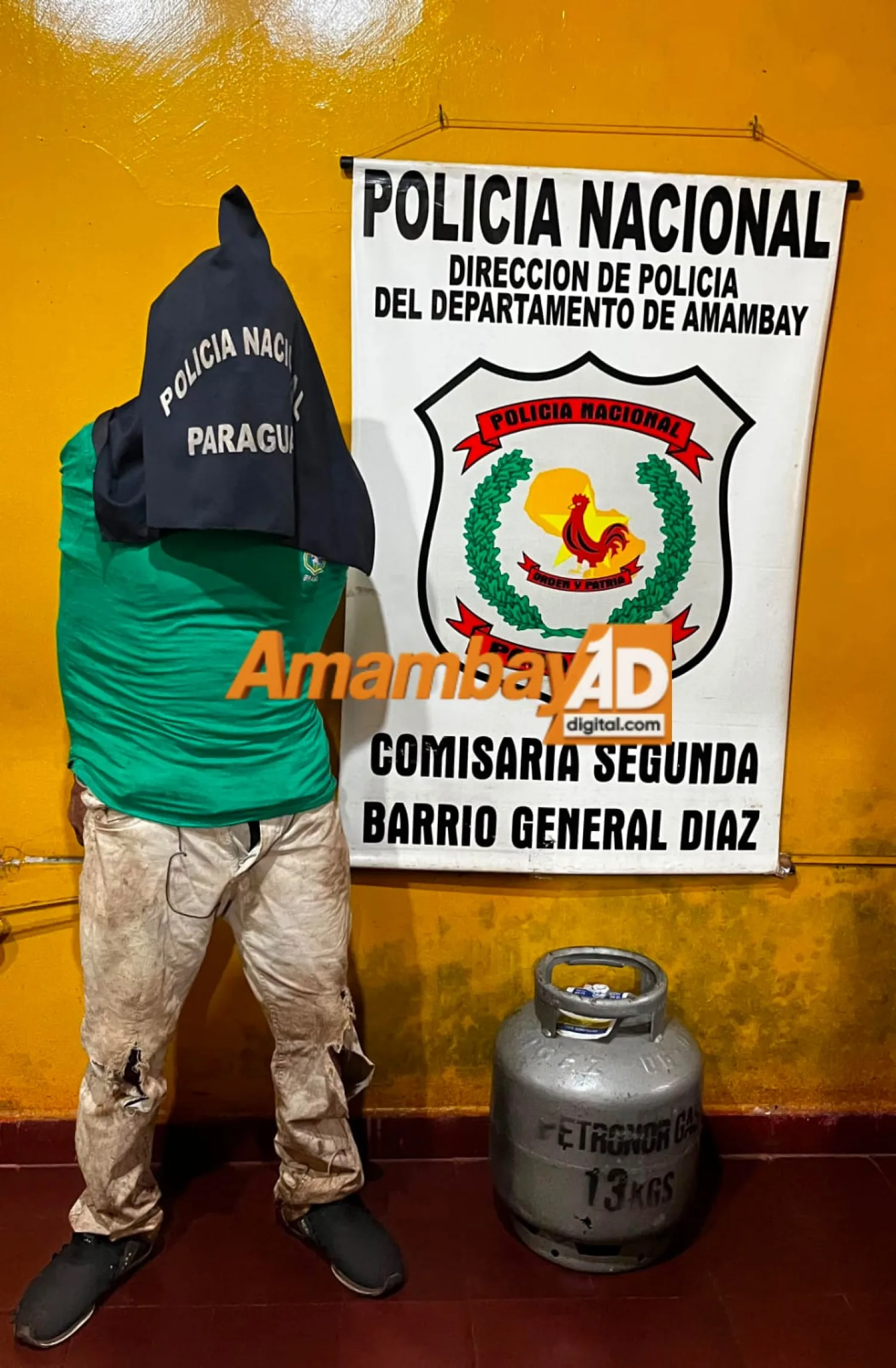 Recuperan garrafa hurtada y detienen a reciclador con varios antecedentes y orden de captura pendiente