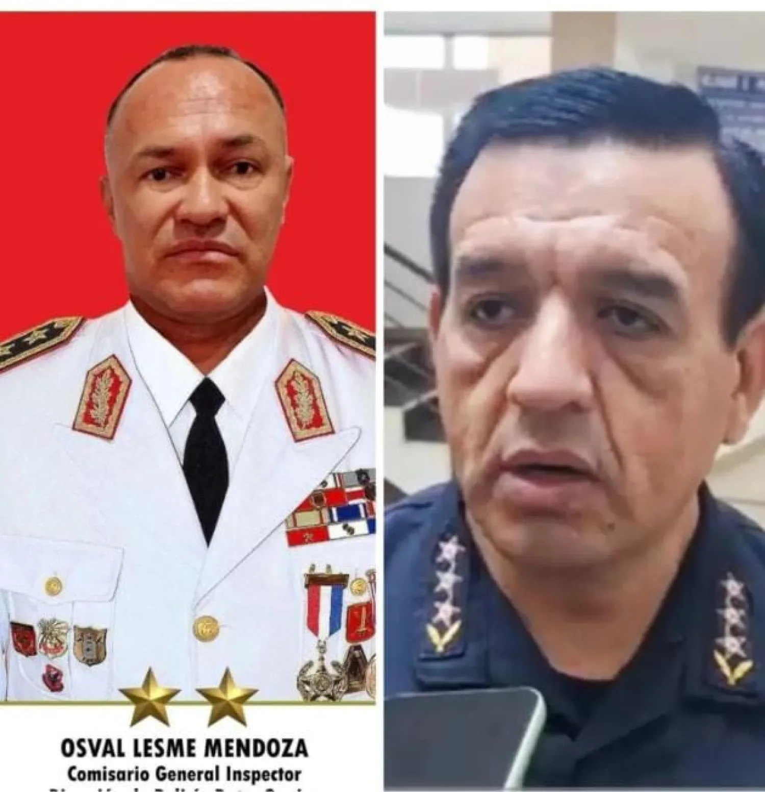 Comandancia ratifica a Osval Lesme y Sergio Sosa como jefes policiales de Amambay