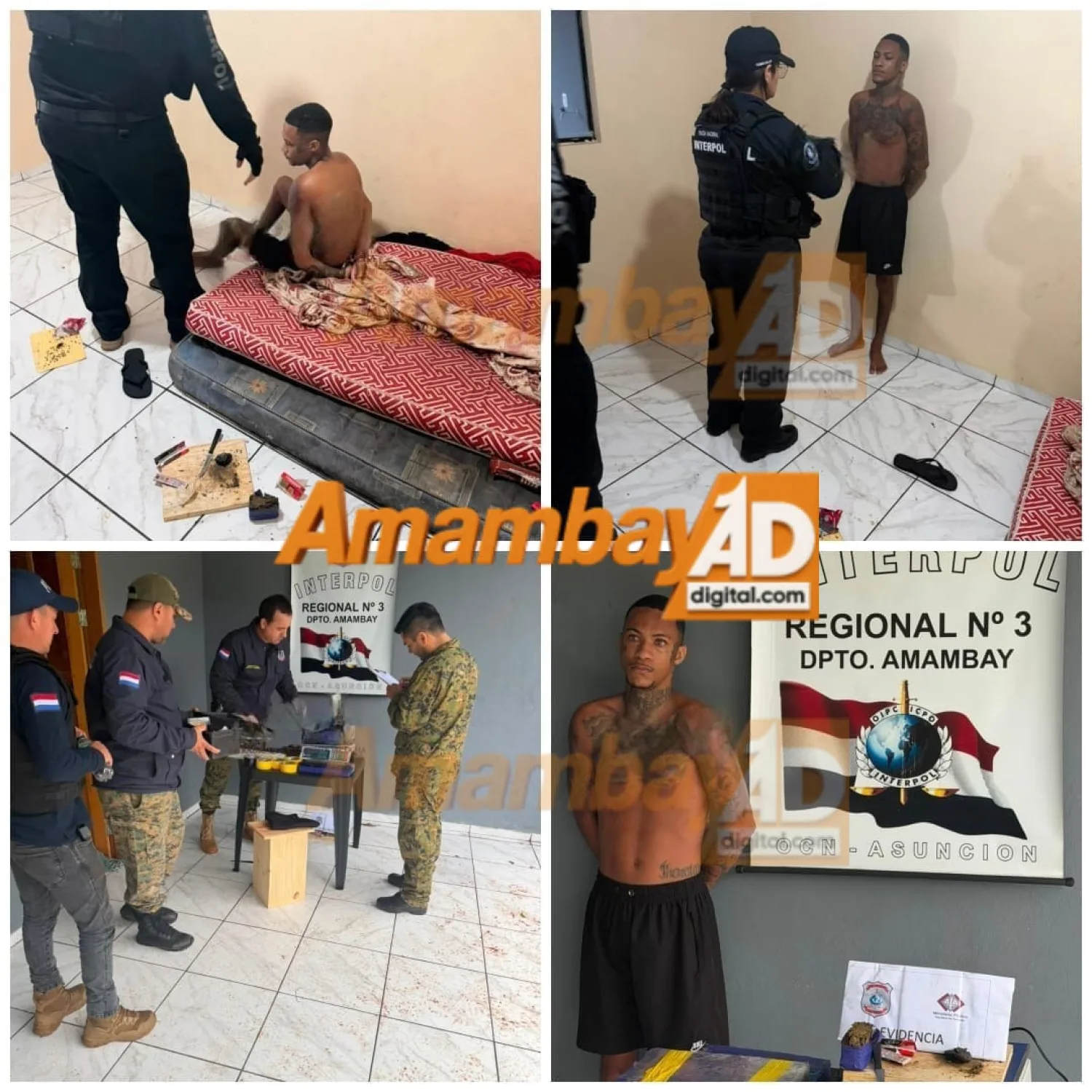 Presunto integrante del Comando Vermelho es detenido con marihuana durante allanamiento en Capitán Bado
