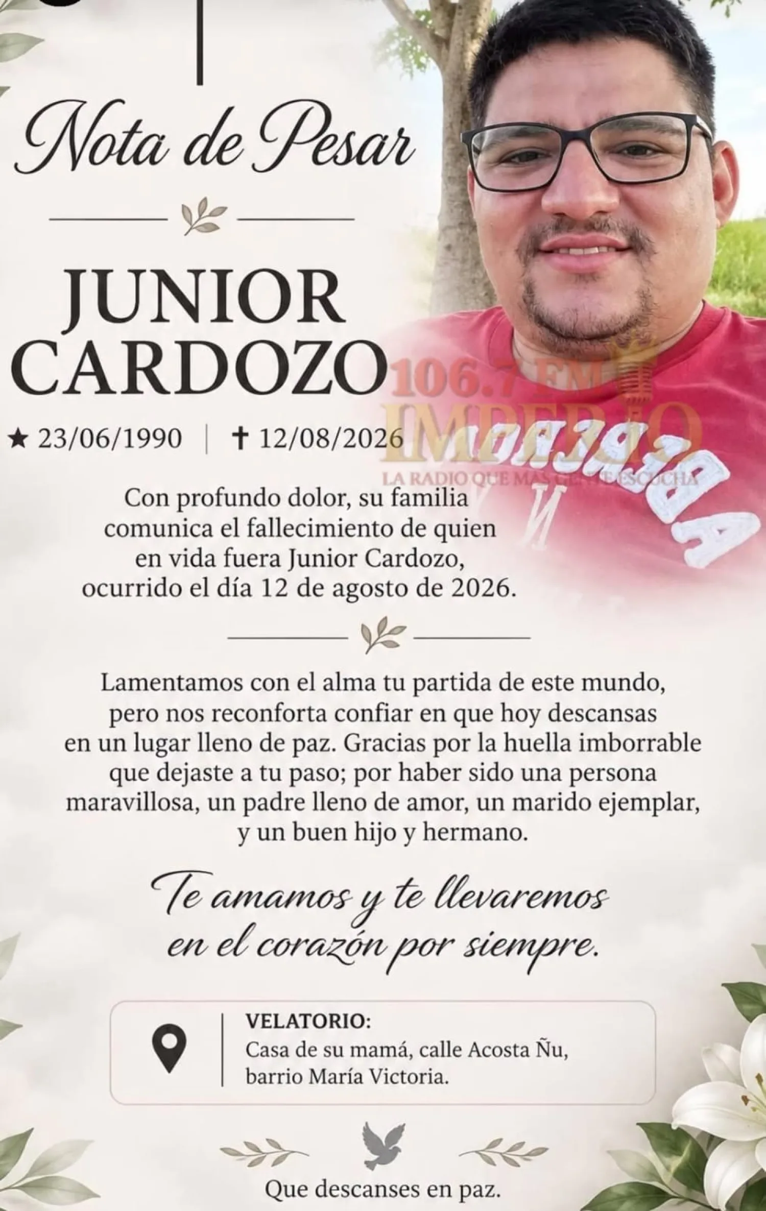 Tras varios años de lucha, fallece taxista pedrojuanino herido de bala durante procedimiento en Sanga Puitã