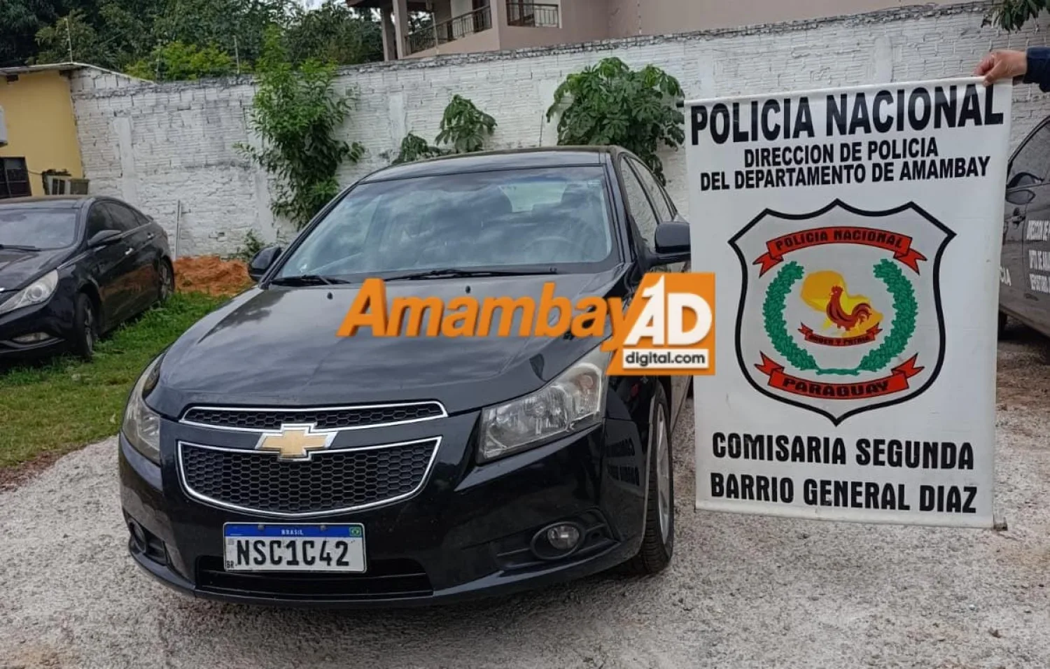 Vehículo hurtado de un lavadero es recuperado tras ser localizado en Ponta Porã