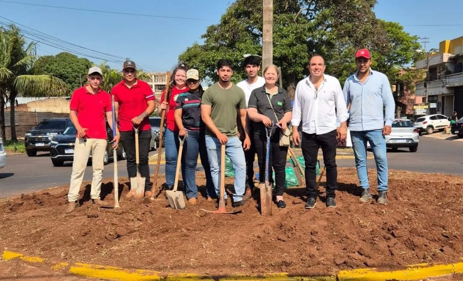 Jorge Medina impulsa el hermoseamiento de espacios públicos en Pedro Juan Caballero