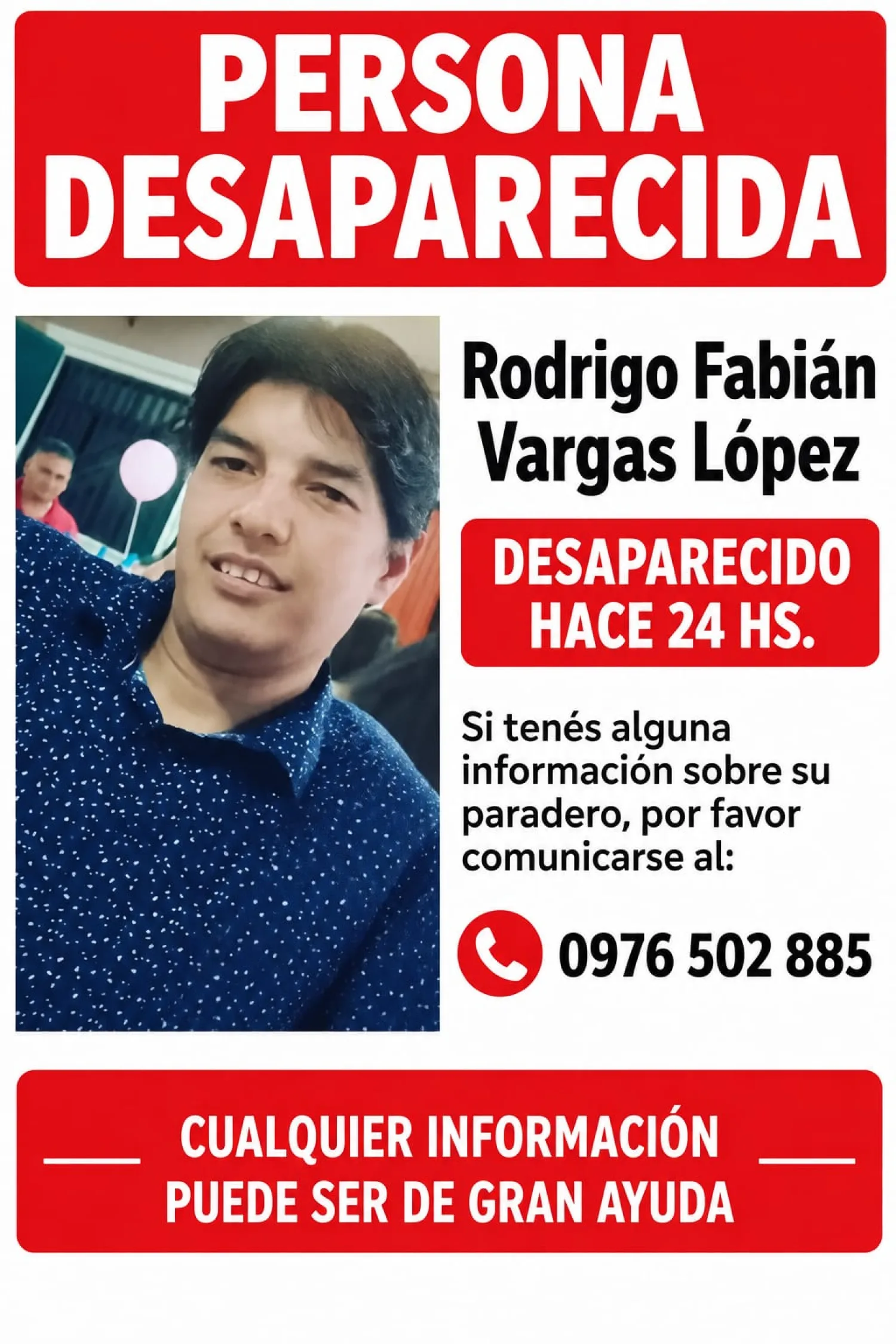 Buscan a funcionario del IPS desaparecido desde el miércoles en Pedro Juan Caballero