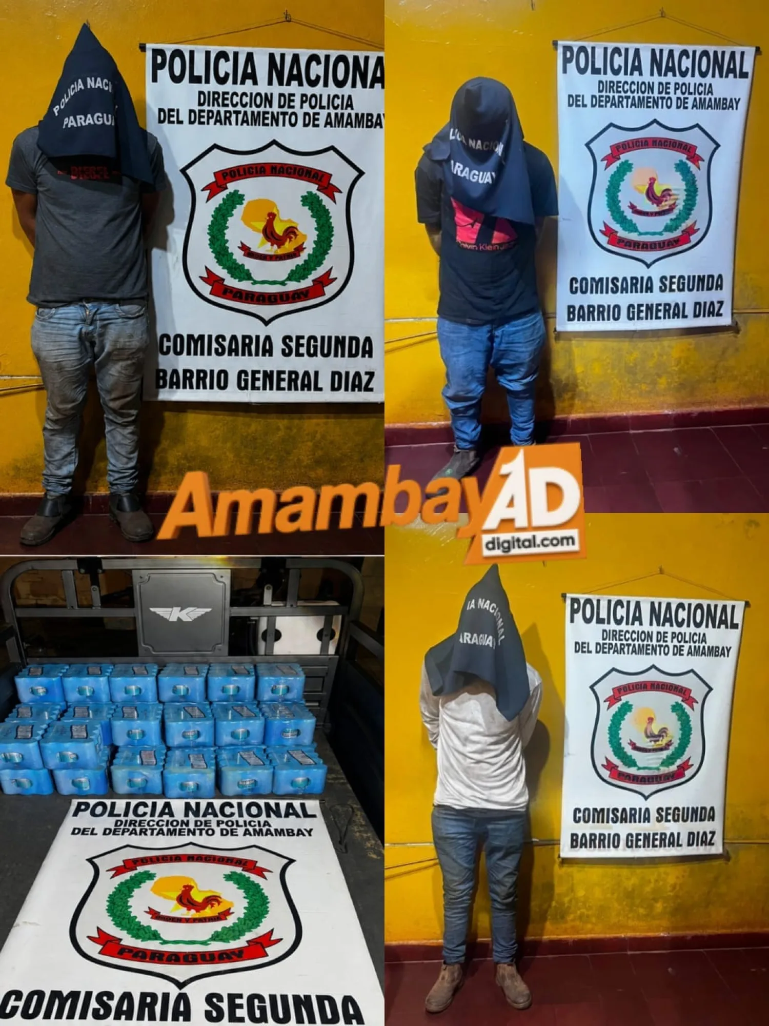 Tres aprehendidos cuando presuntamente intentaban llevar cerveza de un comercio