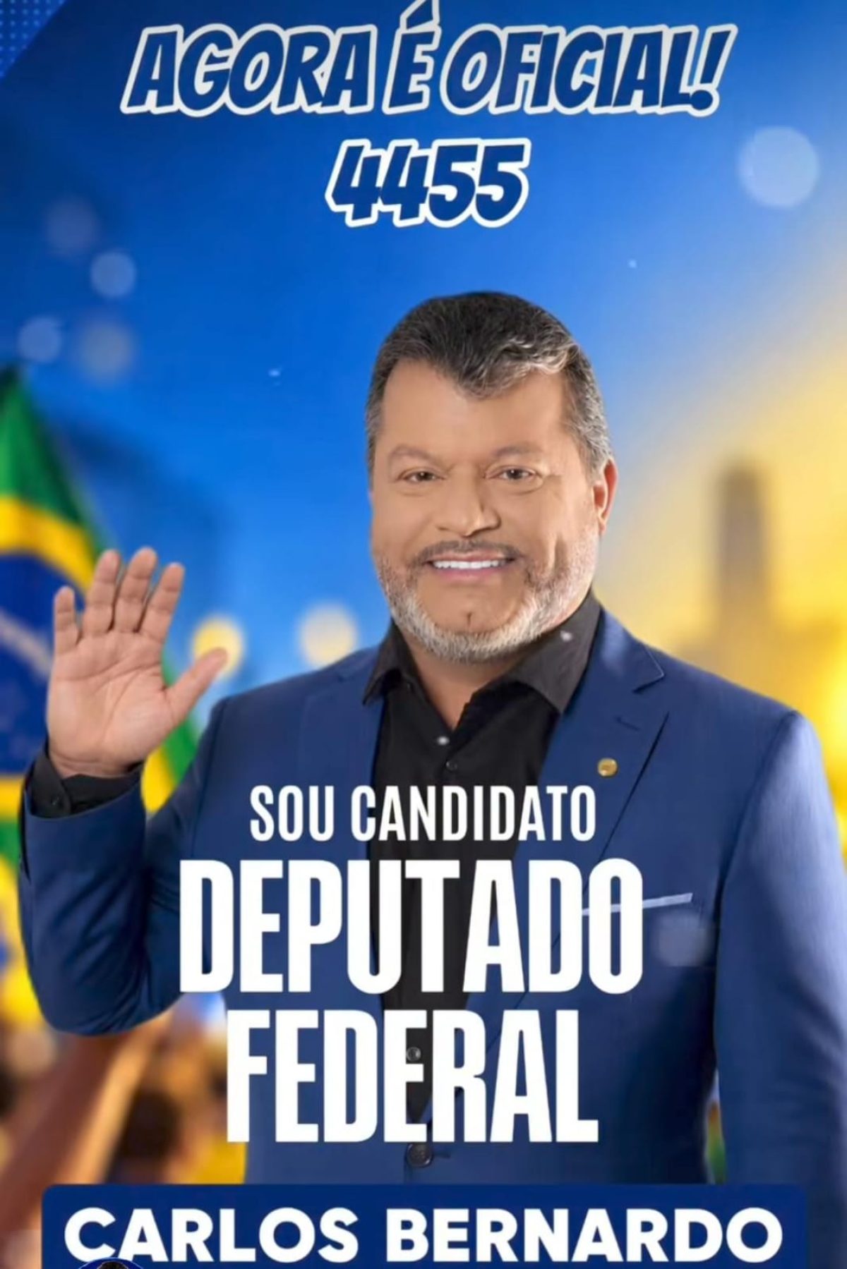 Carlos Bernardo oficialmente candidato a diputado federal por Mato Grosso do Sul