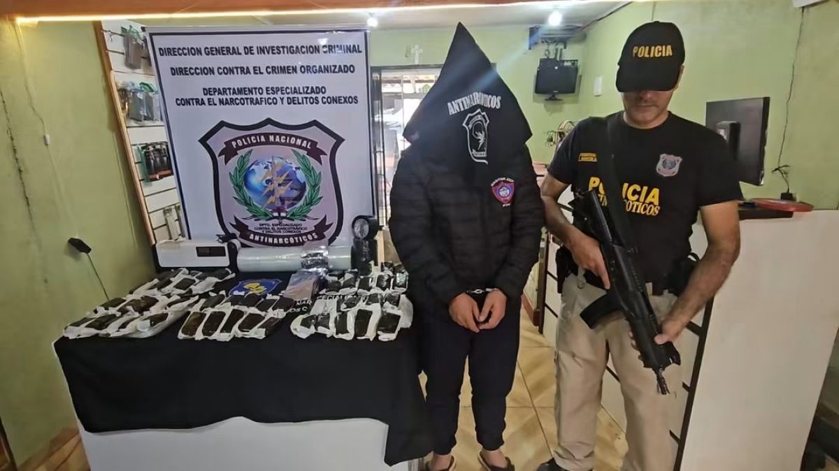 Operativo antidrogas deja un detenido y más de 5 kilos de marihuana incautada