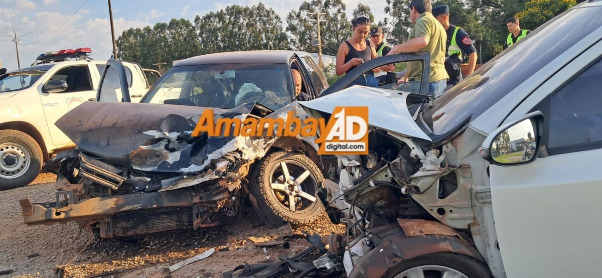 Aparatoso choque entre un policía y una estudiante de Medicina sobre la línea internacional