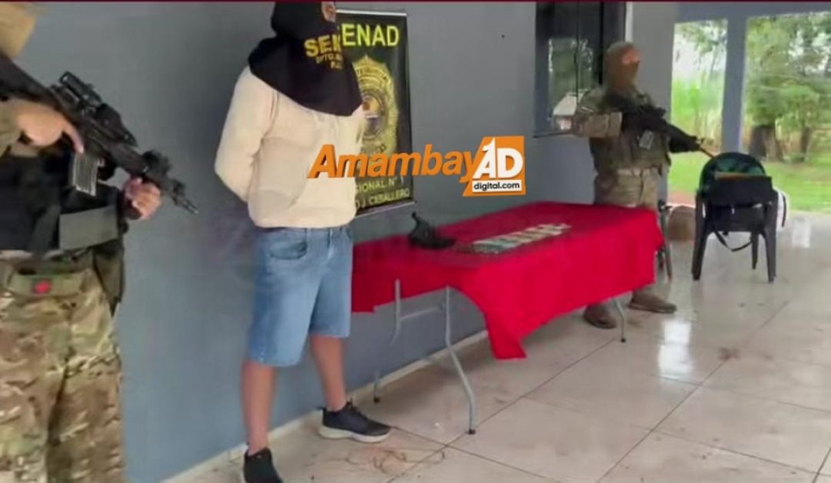 SENAD captura en Capitán Bado a “Careca”, requerido por la Justicia brasileña