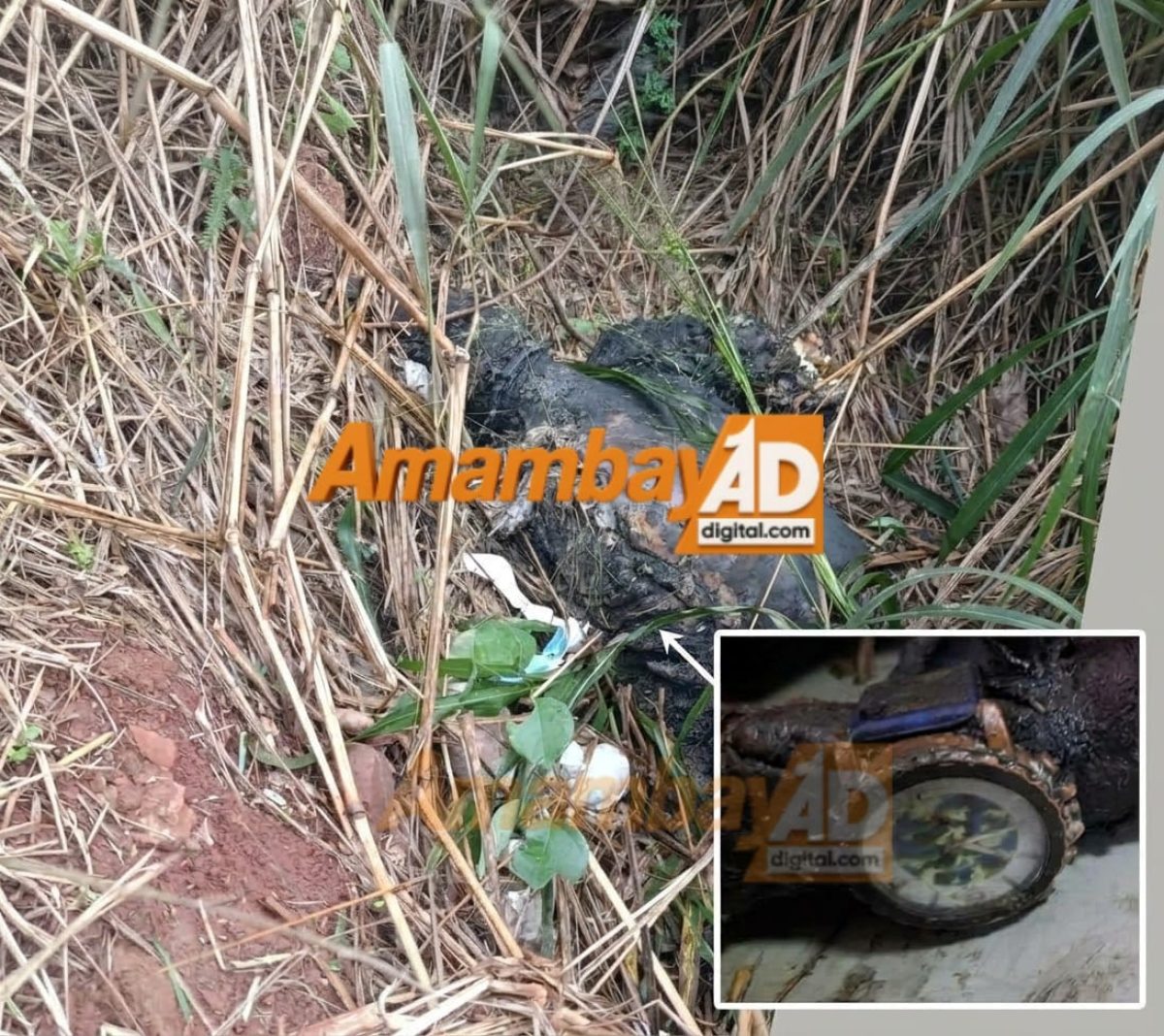 Hallan cuerpo calcinado en barrio Obrero y piden ayuda para identificarlo mediante un reloj