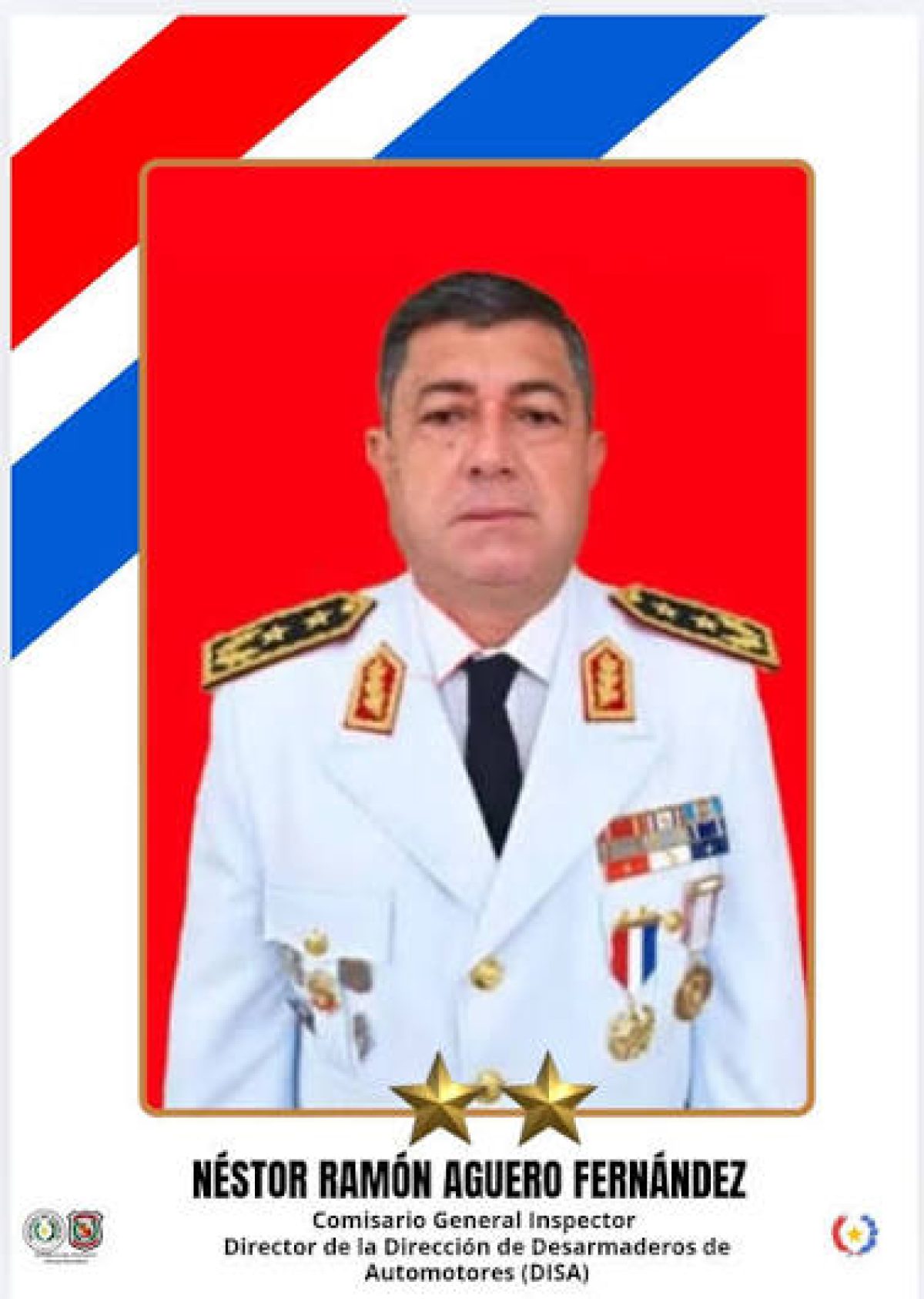 El comisario general inspector Néstor Ramón Agüero asumirá como director de Policía de Amambay