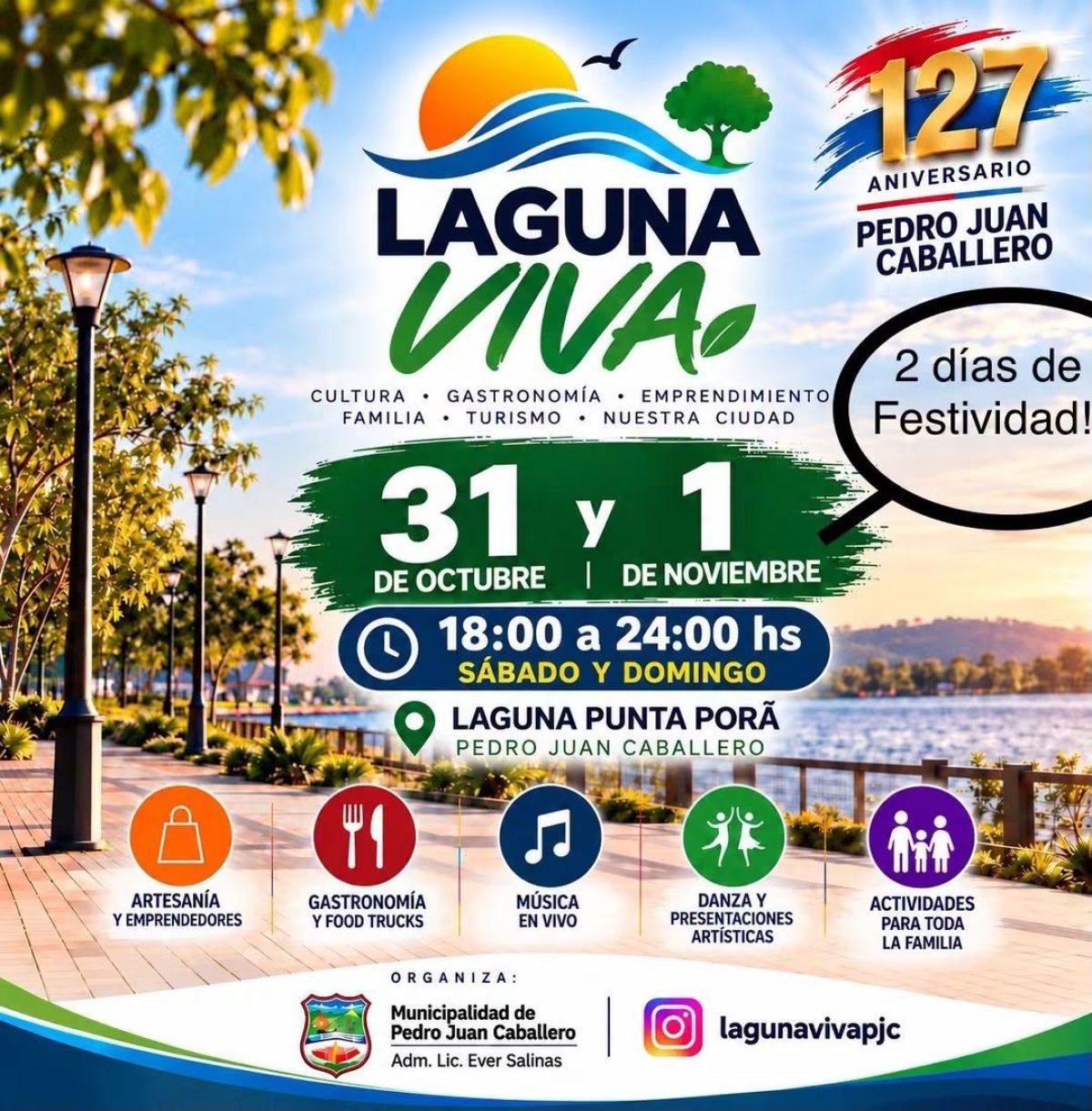 Laguna Viva tendrá su segunda edición a orillas de la Laguna Punta Porã