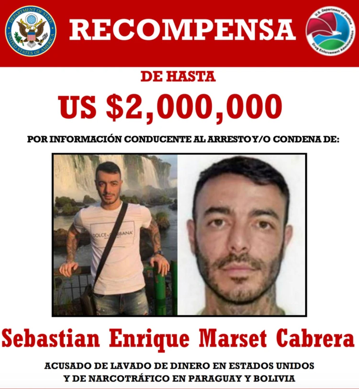 Capturan en Bolivia al uruguayo Sebastián Marset, uno de los narcos más buscados del mundo